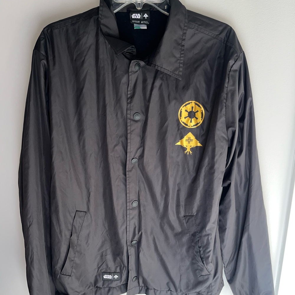 Authentic Star Wars Black Windbreaker Jacket